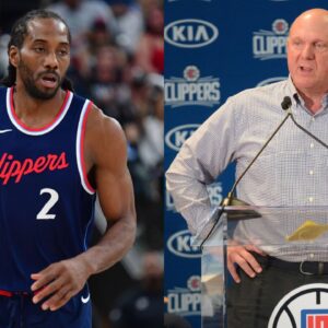 Kawhi Leonard(L) and Steve Ballmer(R)