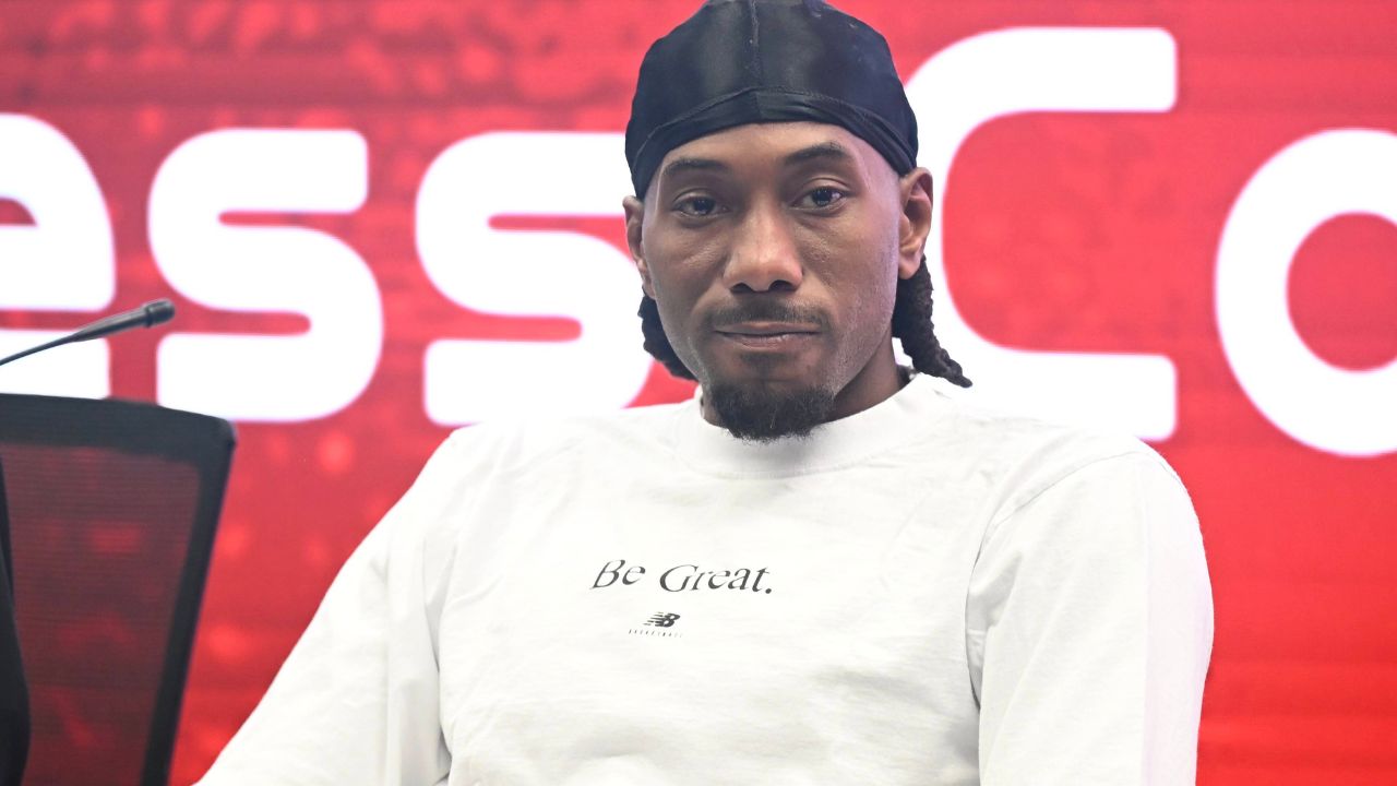 USA Star Kawhi Leonard of the Los Angeles Clippers attends a press conference