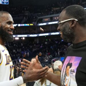 LeBron James and Draymond Green