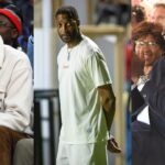 Scottie Pippen(L), Tracy McGrady(Center), Michael Jordan(R)