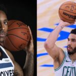 Jeff Teague (L), Jayson Tatum (R)