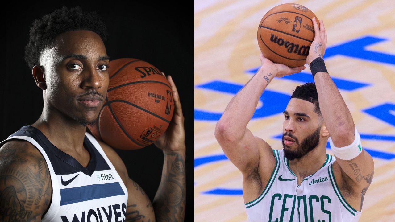 Jeff Teague (L), Jayson Tatum (R)