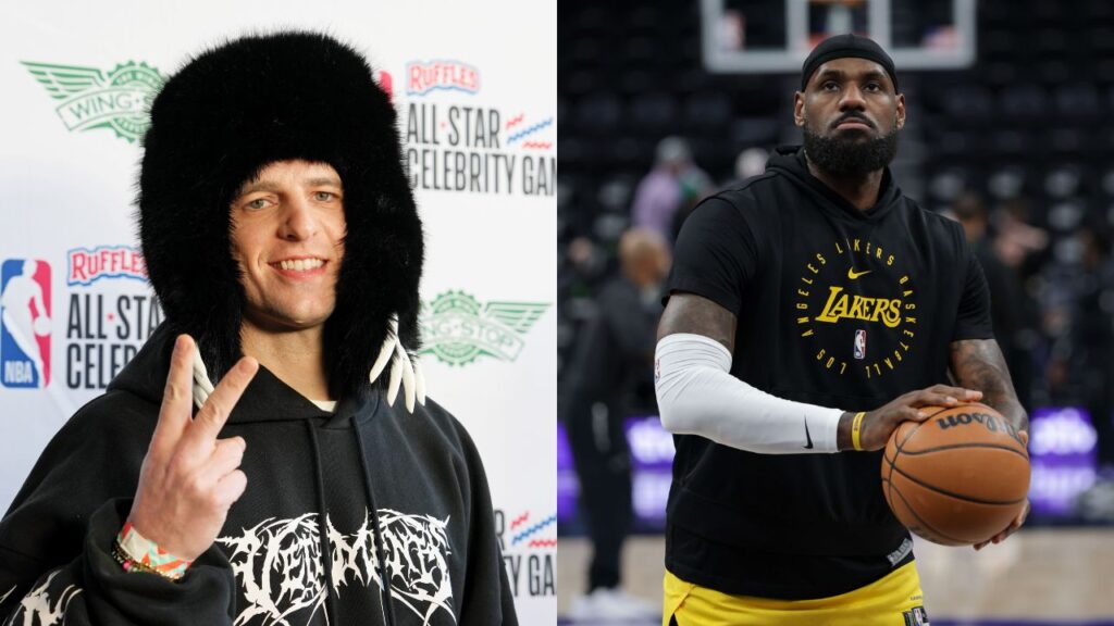 Chris Brickley(L) and LeBron James(R)