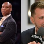 Byron Scott (L), Luka Doncic (R)