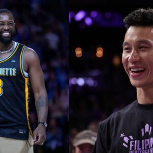 Dwyane Wade (L), Jeremy Lin (R)