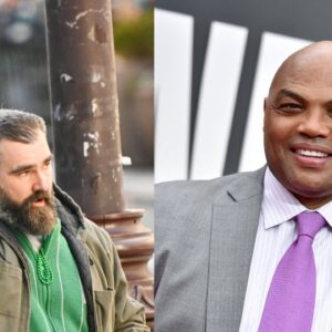 Jason Kelce (L), Charles Barkley (R)