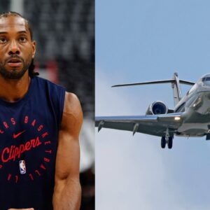 Kawhi Leonard (L), Private jet (R) [Representative Image]