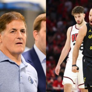 (L) Mark Cuban (R) Steph Curry