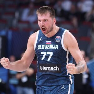 GERMANY vs SLOVENIA LUKA DONCIC, basketball player of Slovenia during the European Championships match against Germany, at Xiaomi Arena Riga. Riga, 10.09.2025