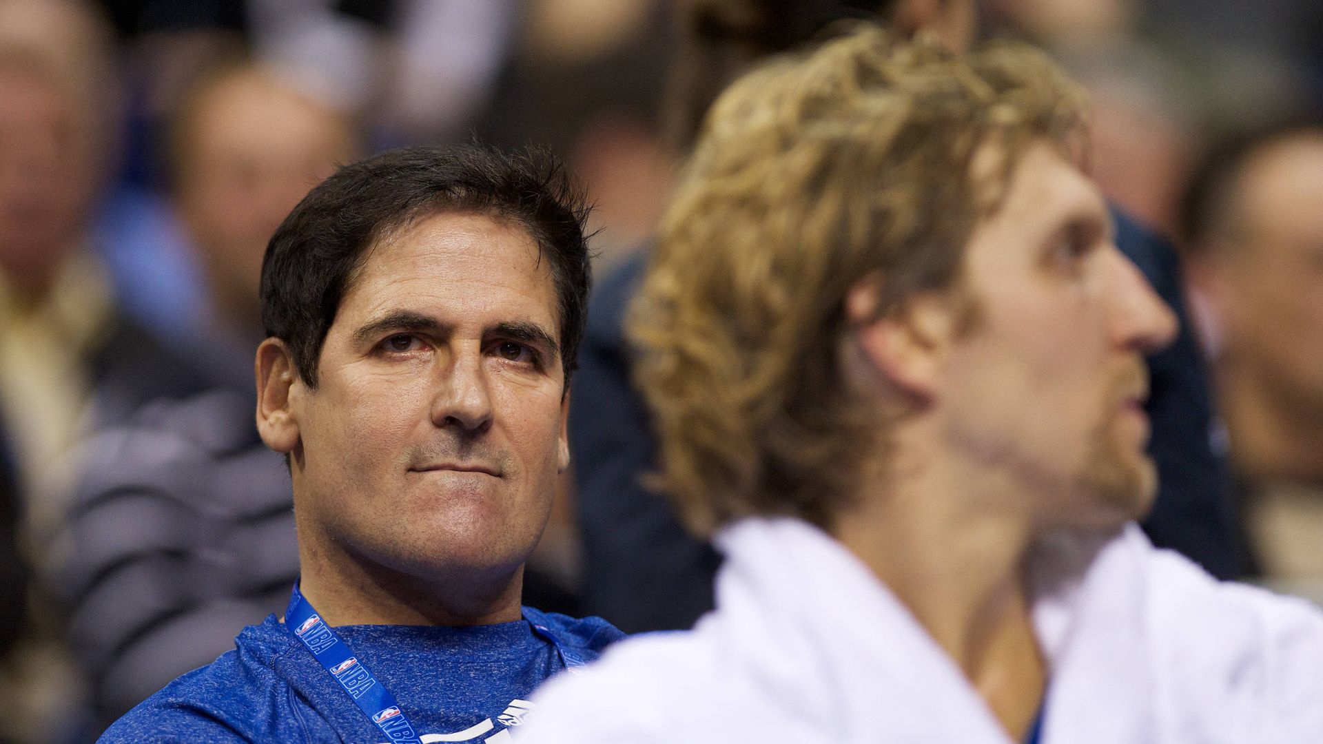 Basketball Berlin 06.10.2012 NBA Europe Live Tour Alba Berlin - Dallas Mavericks Mark Cuban (Besitzer der Dallas Mavericks) Dirk Nowitzki (Dallas Mavericks, No.41)