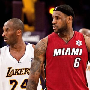 25 December 2010: Guard Kobe Bryant of the Los Angeles Lakers guards LeBron James of the Miami Heat during the second half of the Heat s 96-80 victory over the Lakers on Christmas Day