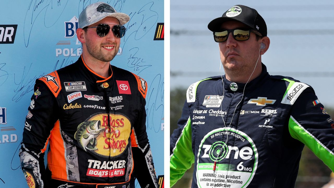 Chase Briscoe and Kyle Busch