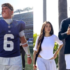 Jaxson Dart, Justin Herbert with Madison Beer