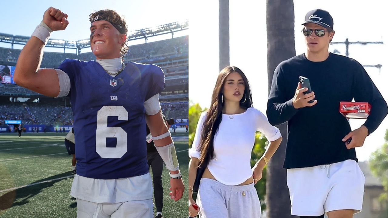 Jaxson Dart, Justin Herbert with Madison Beer