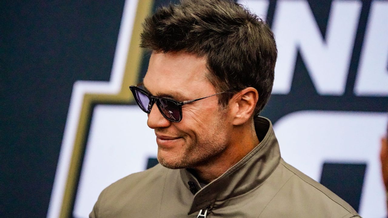 Tom Brady walks the red carpet on Sunday, May 25, 2025, ahead of the 109th running of the Indianapolis 500 at Indianapolis Motor Speedway.