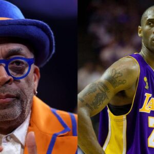 Spike Lee (L), Kobe Bryant (R)