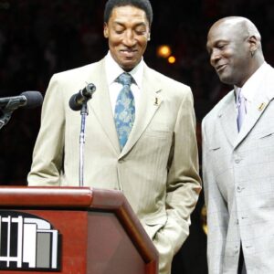 MICHAEL JORDAN (re.) und SCOTTIE PIPPEN