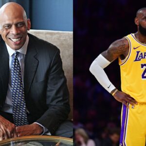 Kareem Abdul-Jabbar(L) and LeBron James(R)