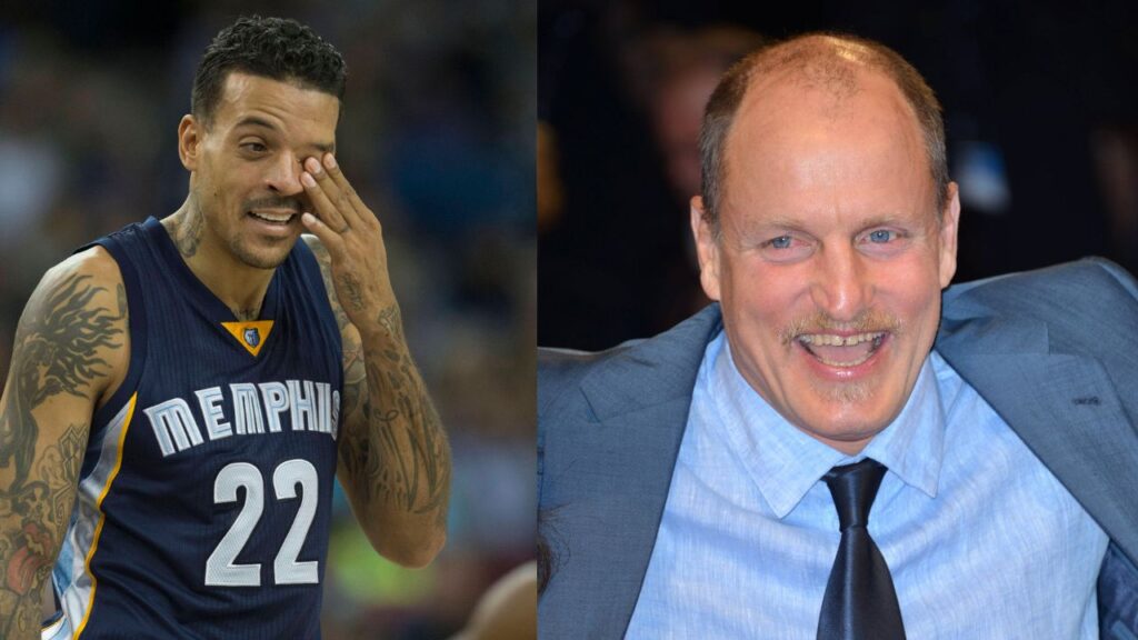 Matt Barnes (L), Woody Harrelson (R)