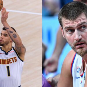 Michael Porter Jr. (L), Nikola Jokic (R)