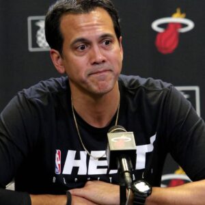 June 7, 2020, USA: Miami Heat coach Erik Spoelstra on Saturday discusses the NBA