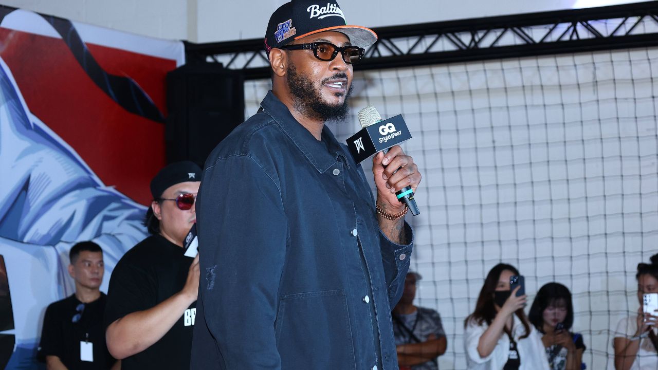 Former NBA player Carmelo Anthony attends the 2025GQ STYLE FEST Trend Culture Festival in Taipei, China