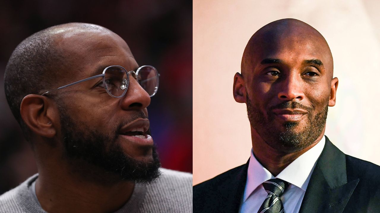 Andre Iguodala (L), Kobe Bryant (R)