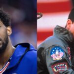 Joel Embiid (L), Tom Cruise (R)
