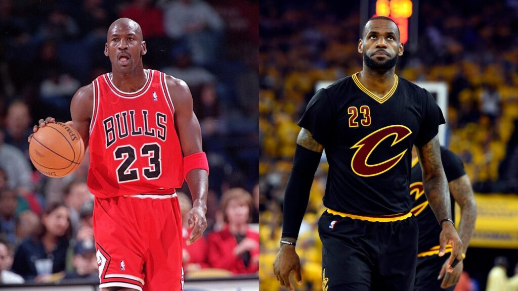 Michael Jordan and LeBron James