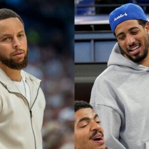 Stephen Curry(L) and Tyrese Haliburton(R)
