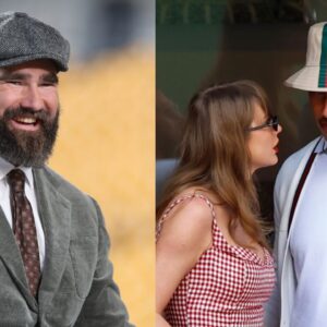 Jason Kelce, Taylor Swift with Travis Kelce