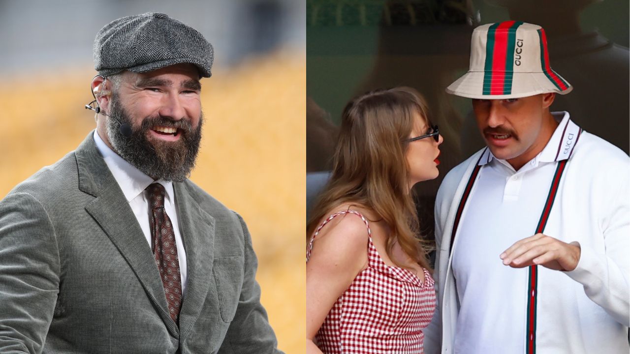 Jason Kelce, Taylor Swift with Travis Kelce