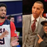 Tyrese Haliburton (L), Reggie Miller (R)