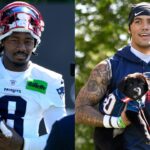 Stefon Diggs (L) and Christian Gonzalez (R)