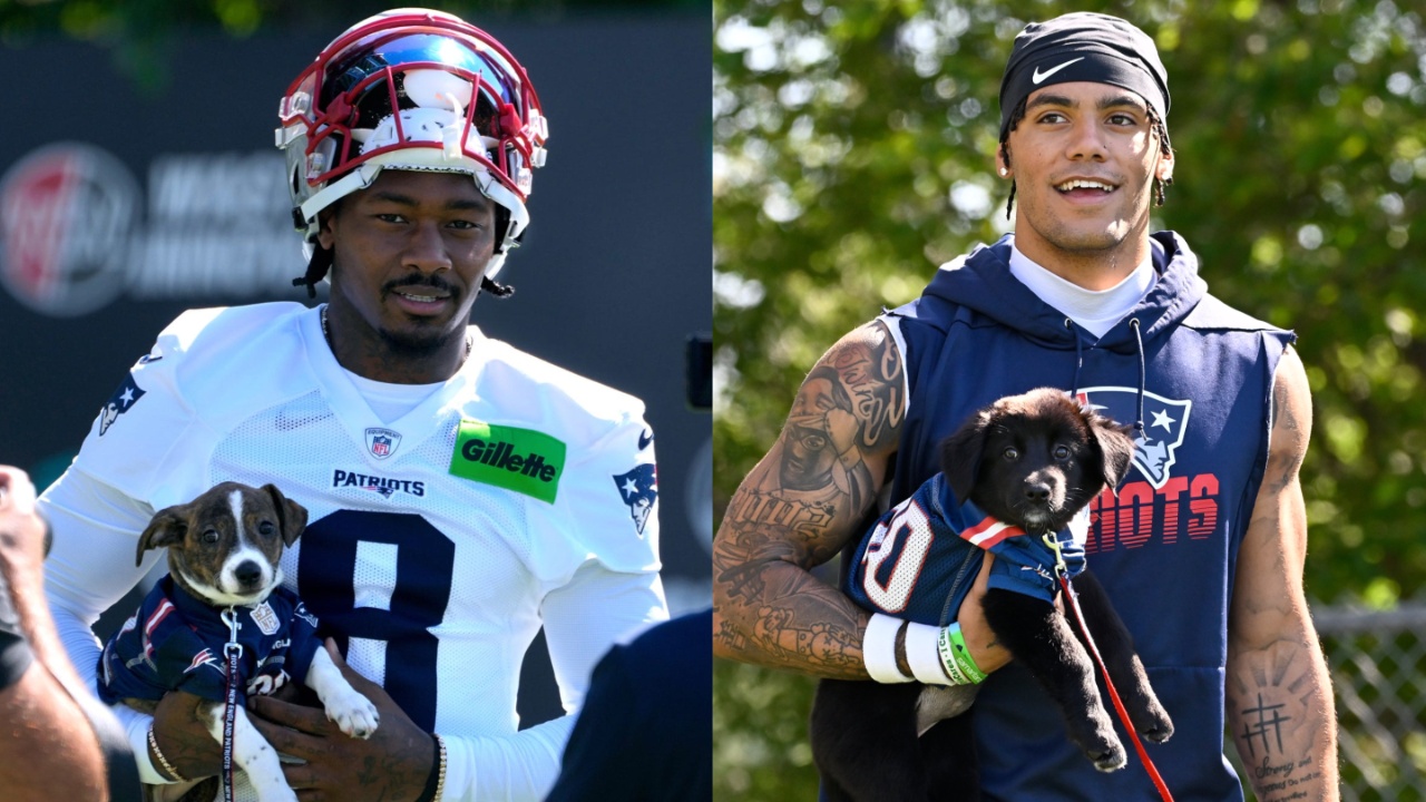 Stefon Diggs (L) and Christian Gonzalez (R)