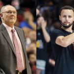 George Karl (L), Stephen Curry (R)