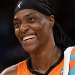 USA All-Star Game Sylvia Fowles smiles smiles the WNBA All-Star Game at Wintrust Arena in Chicago, Illinois.