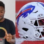 Marques Brownlee and an NFL helmet