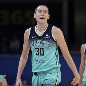 Breanna Stewart (30 New York Liberty) is seen during the game between the Chicago Sky and New York Liberty on Thursday September 11, 2025 at Wintrust Arena, Chicago, USA.