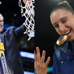 Geno Auriemma (L), Diana Taurasi (R)