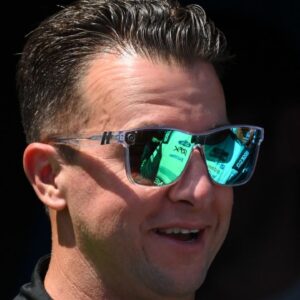 NASCAR Cup Series driver AJ Allmendinger (16) looks on prior to the Go Bowling at The Glen at Watkins Glen International.