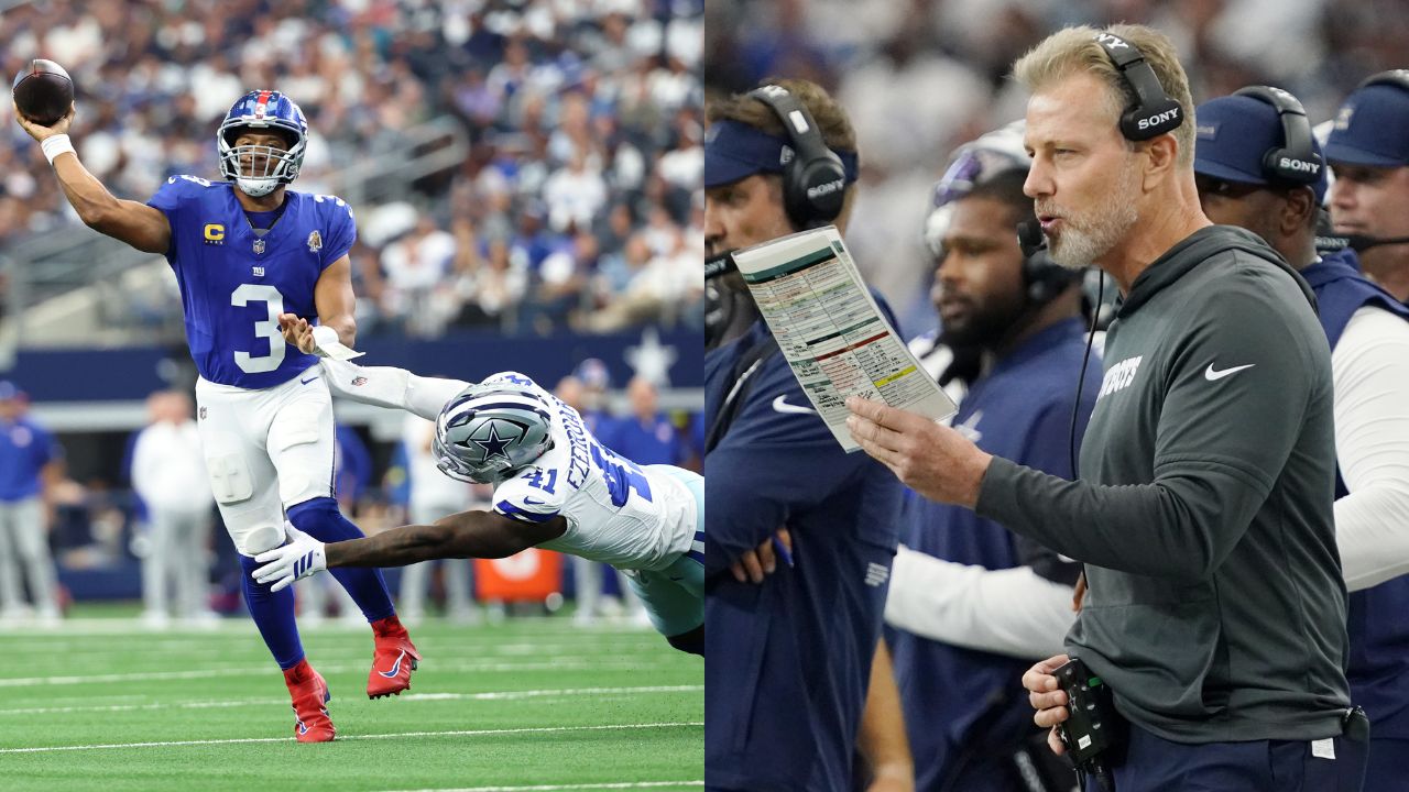 Russell Wilson, Dallas Cowboys defensive coordinator Matt Eberflus