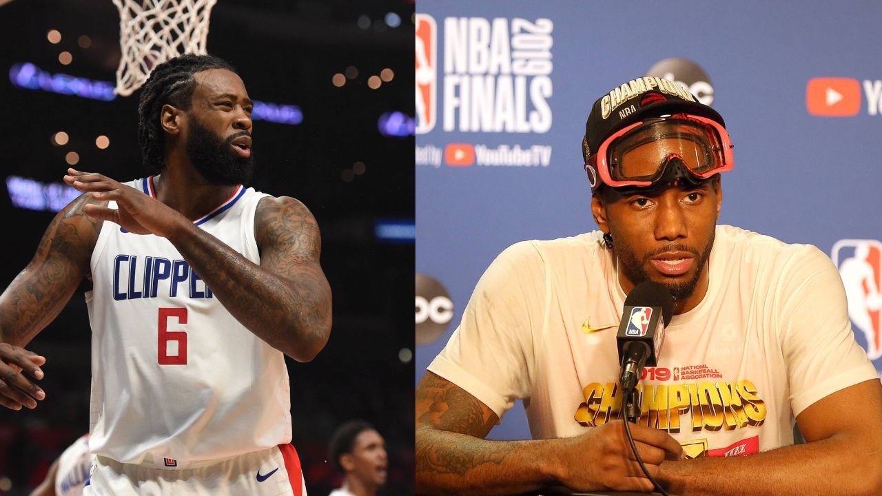 DeAndre Jordan (L), Kawhi Leonard (R)