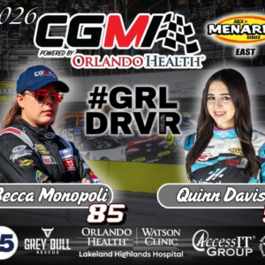 Becca Monopoli and Quinn Davis will form the first all-female team in ARCA history in 2026. Photo courtesy City Garage Motorsports.