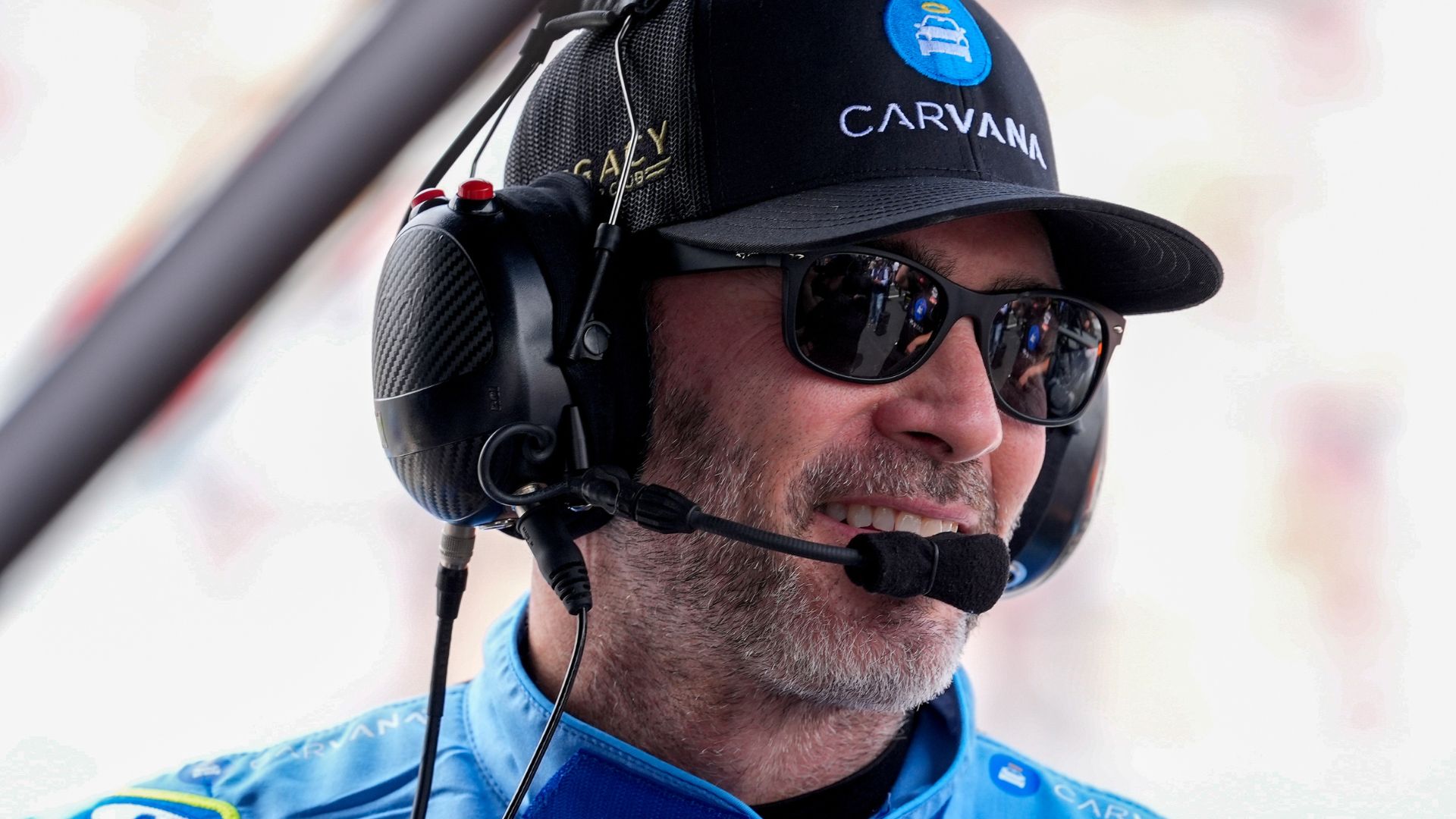 May 24, 2025; Concord, North Carolina, USA; NASCAR Cup Series driver Jimmie Johnson (84) during qualifying at Charlotte Motor Speedway