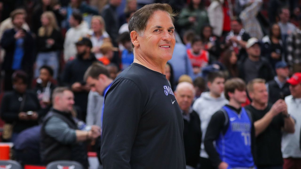 Mark Cuban of the Dallas Mavericks looks on after a game against the Chicago Bulls at the United Center on March 11, 2024 in Chicago, Illinois