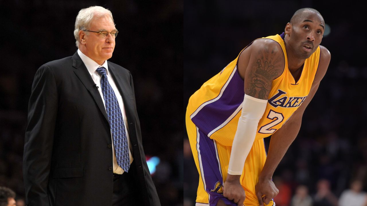 Phil Jackson(L) and Kobe Bryant(R)