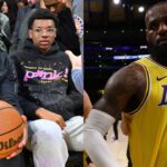 Bronny and Bryce Maximus James (L), LeBron James(R)