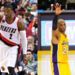 Wesley Matthews (L) and Kobe Bryant (R)