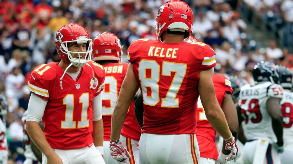Alex Smith and Travis Kelce